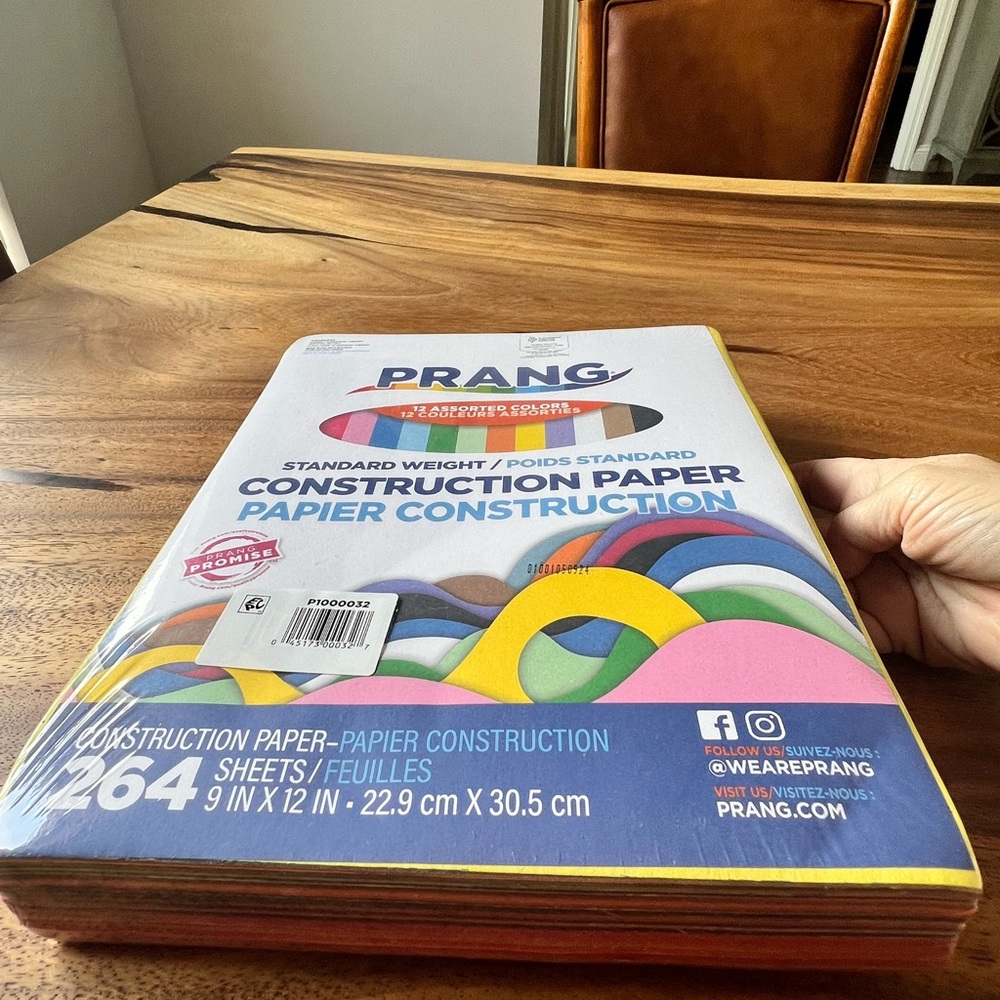Construction Paper Pack - 264 Sheets - Assorted Colors